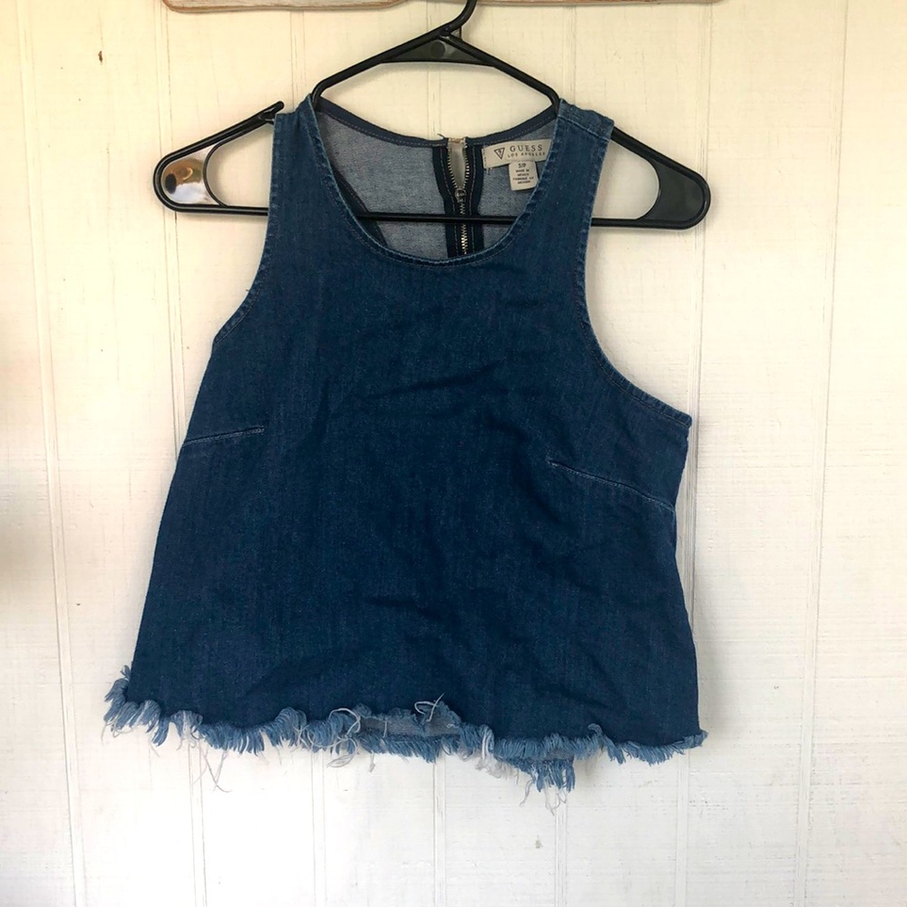 Guess denim tank top